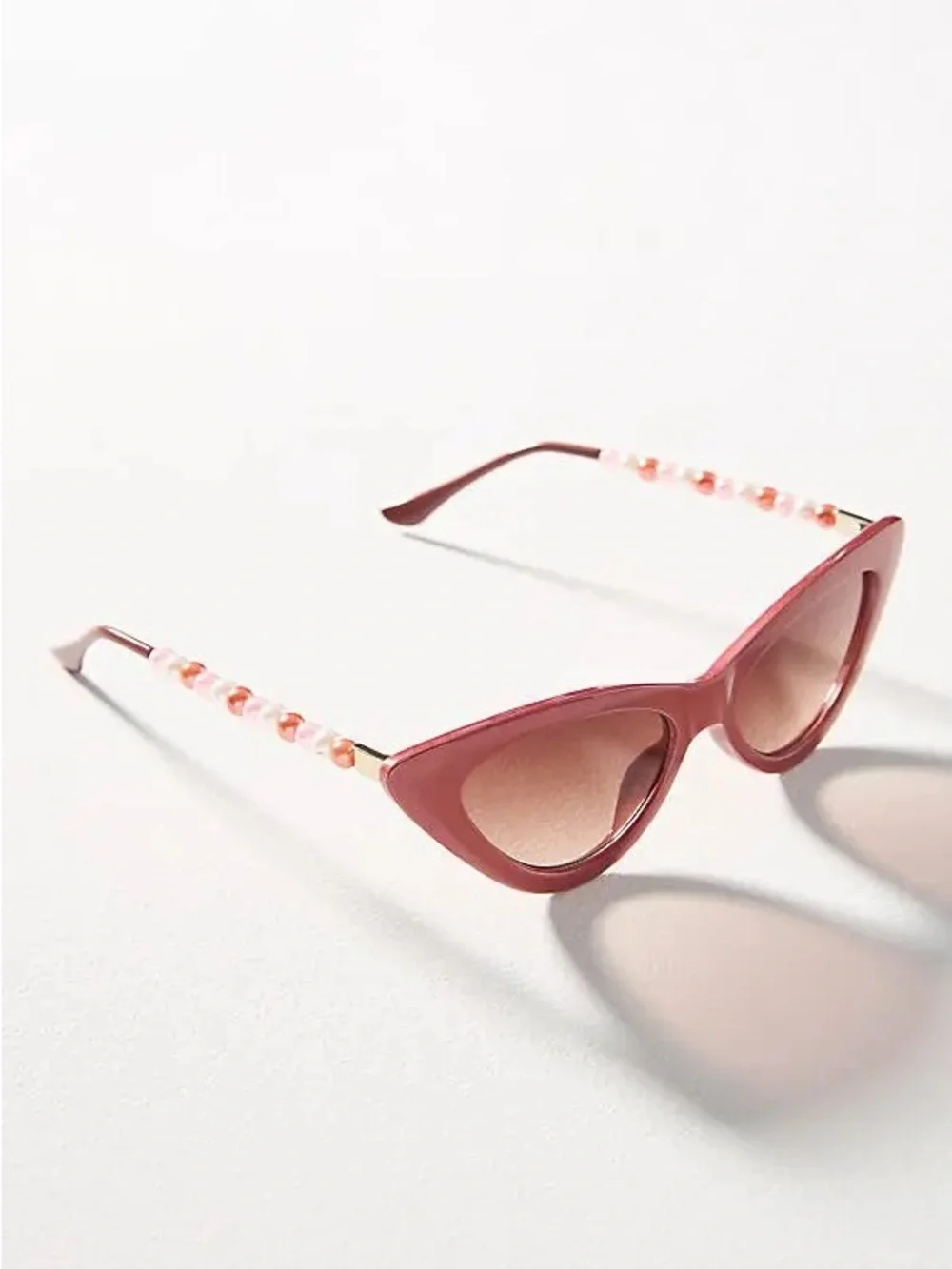 NWT Anthropologie Rose Chain Arm Cat eye sunglasses